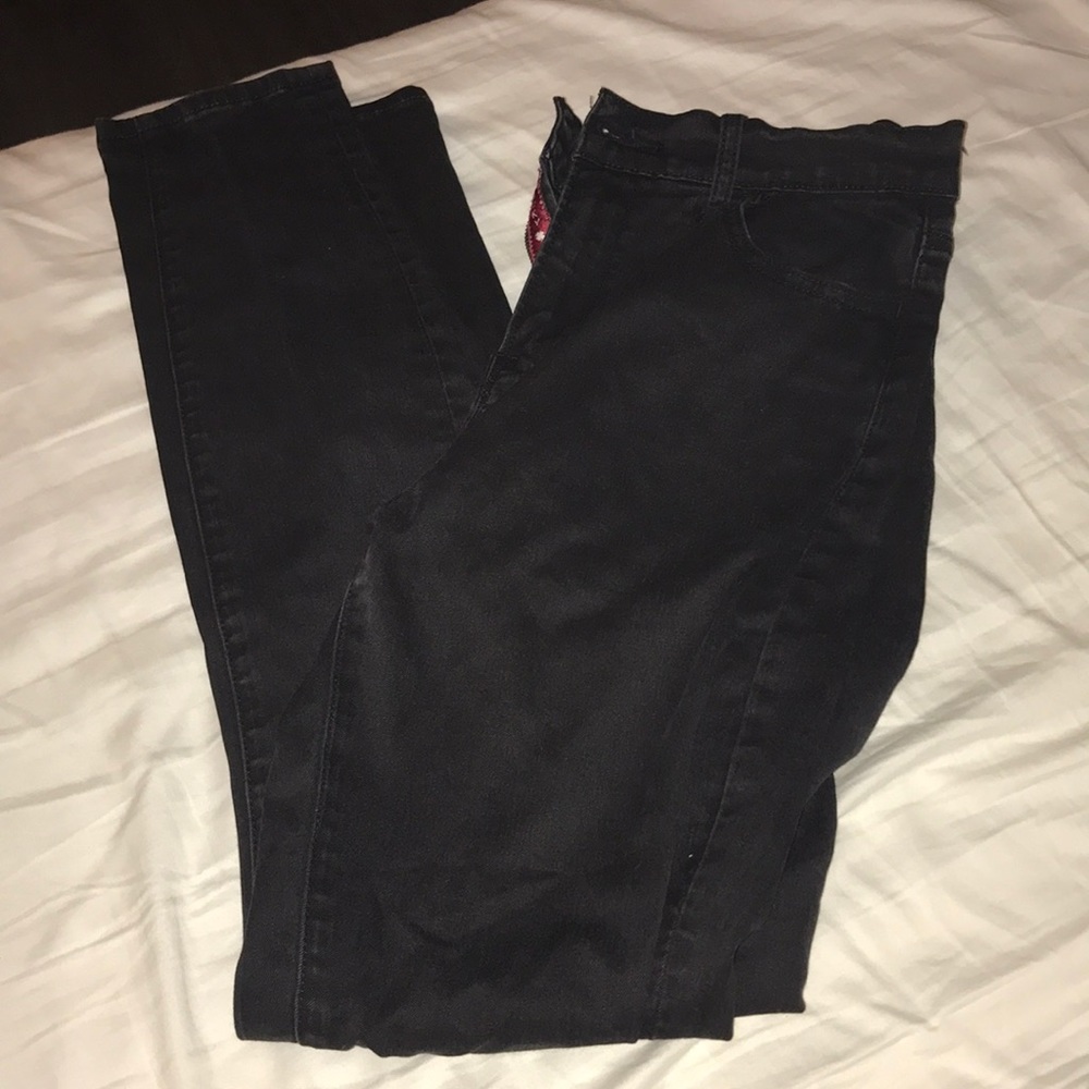 Lucky brand olive high rise black jeans
